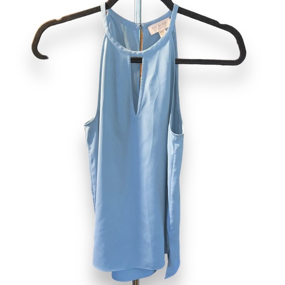 Ted Baker Dippa Light Blue Keyhole Top - Picture 6 of 9